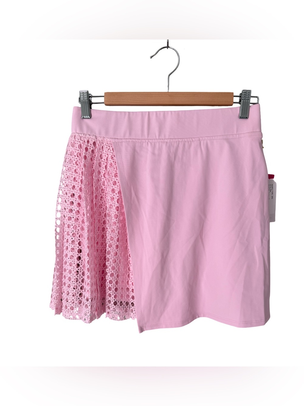 Stella Parker Pink Active Skort Asymmetrical Wrap Front NWT Size L